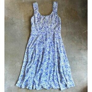 North Style Women's 10 Sleeveless Floral Dress Spring Zip Closure